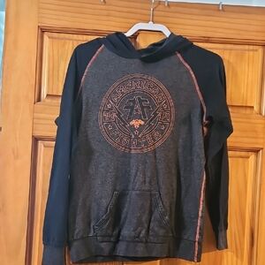 American Fighter Charcoal and Orange Hoodie From The Buckle
